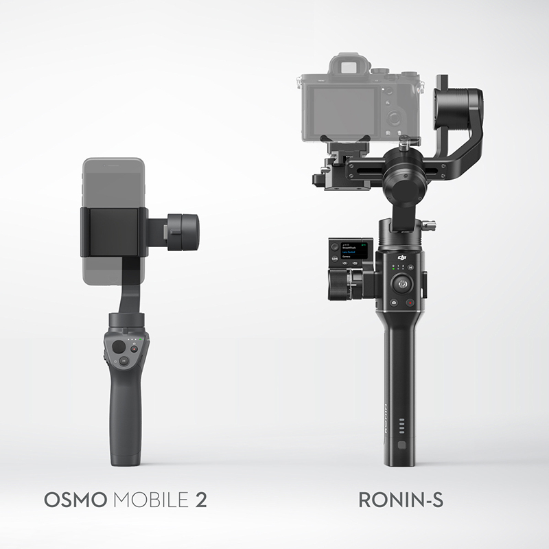 大疆创新发布灵眸Osmo手机云台2、如影Ronin-S手持云台