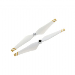 9450 Self-tightening Propellers (Composite Hub, White with Gold Stripes)