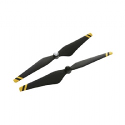 9450 Carbon Fiber Reinforced Self-tightening Propellers (Composite Hub, Black with Yellow Stripes)